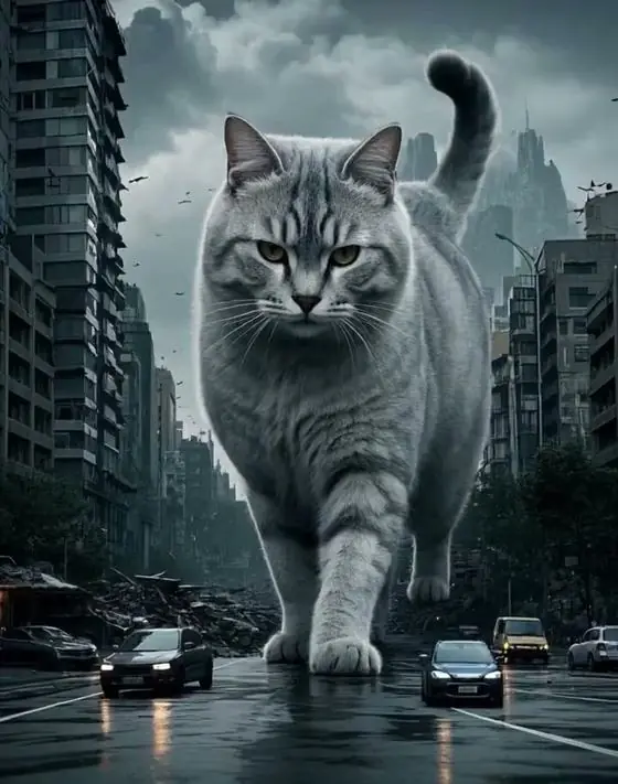 City Giant AI video style